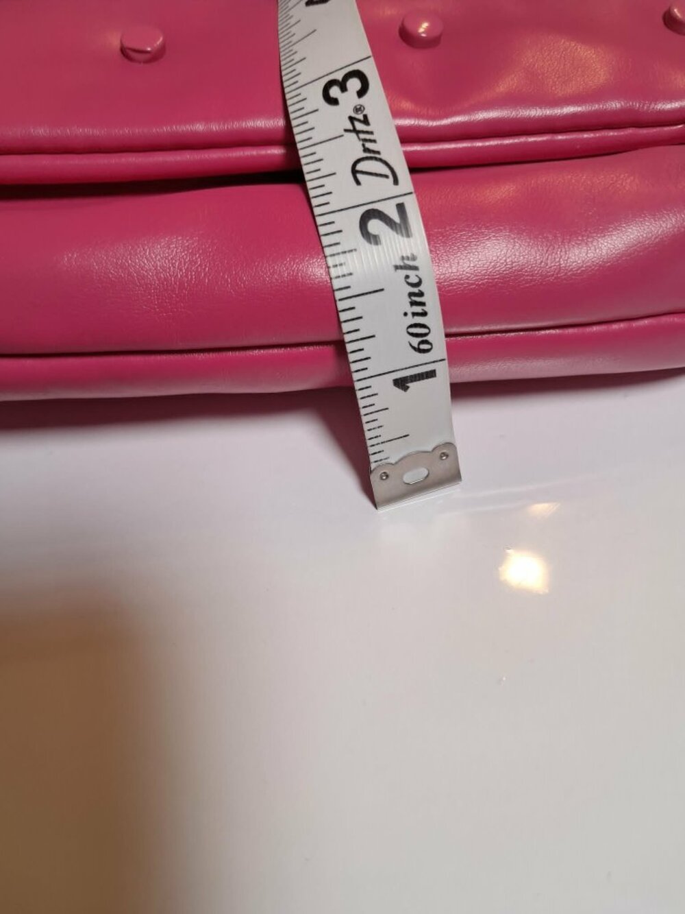 Pink Studded Faux Leather Crossbody Bag - Picture 8 of 8